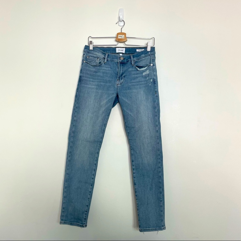FRAME Le garçon stretch denim jeans